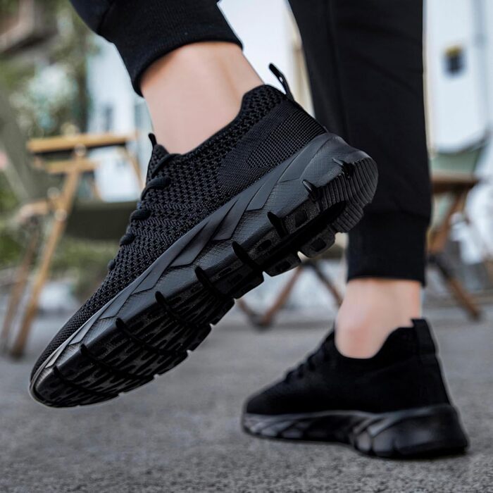 Кросівки для бігу чоловічі ZGPWZWL, спортивне взуття, літні, чорні, 48 EU