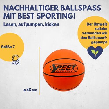 Баскетбольний щит Best Sporting для вулиці, настінний набір з м'ячем і насосом, металеве кільце Ø 45 см, сітка, для дітей