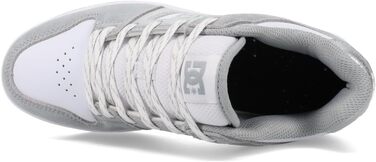 DC Shoes Manteca 4 - жіночі шкіряні черевики (40 EU, сірий/сірий/білий)