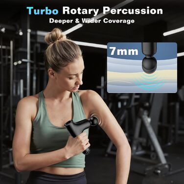 Масажер для м'язів з перкусійною дією (фасціальний пістолет) 3 в 1: для спини, шиї, тіла, з турбо-режимом та подовжувачем