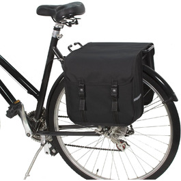 Велосипедна сумка BikyBag Classic, подвійна, чорна, для багажника