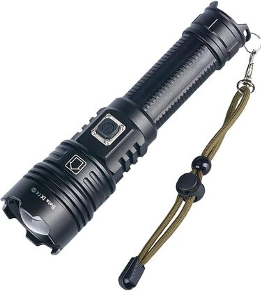 Тактична ліхтарик ASORT 990 000 люмен: USB-зарядка, Zoom, IP67, 10 режимів, для дому, відпочинку, надзвичайних ситуацій