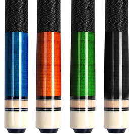 AKLOT Набір київ для більярду (4 шт.) з канадського клена, 58 дюймів, для професійних гравців, 18/19/20/21 oz