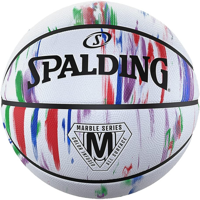 Баскетбольний м'яч Spalding Marble Rainbow, розмір 5, для дорослих та дітей, унісекс