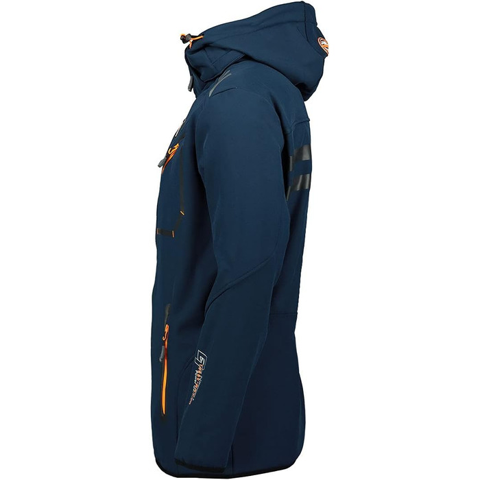 Куртка Softshell Geographica Norway Royaute для чоловіків, водонепроникна, вітростійка, для туризму та катання на лижах, блакитна (M)