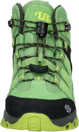 Дитячі трекінгові черевики Brütting Mount Pinos High, 39 EU, зелено-чорні, лимонні акценти