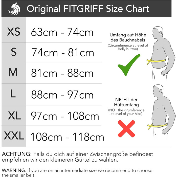 Пояс для важкої атлетики FITGRIFF V1 – фітнес-пояс для бодібілдингу, кросфіту, силових тренувань, універсальний для чоловіків і жінок