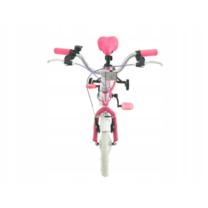 Дитячий велосипед BNB, рожевий, 16 дюймів, з дзвоником та бічними колесами