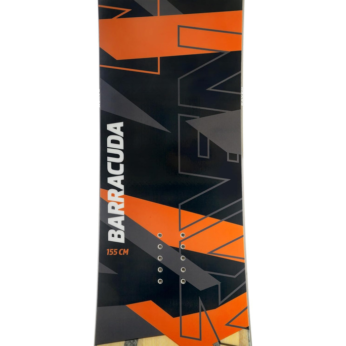 Сноуборд-сет Raven: сноуборд Barracuda Carbon Orange + кріплення Fastec FT360 147см + кріплення FT360 Orange M
