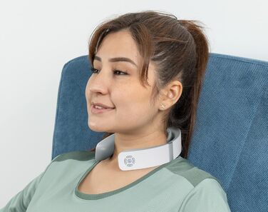 Портативний електричний масажер для шиї GLOBAL RELAX TEISHO з різними режимами, термотерапією та 3D Smart Fit технологією