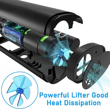 Електрична акумуляторна повітряна помпа VEEAPE 10.3 Бар, 150 PSI з LCD-дисплеєм і LED-підсвіткою для авто, велосипедів, мотоциклів, баскетбольних і футбольних м'ячів