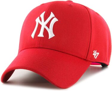 Кепка бейсболка New Era MLB New York Yankees MVP червона універсального розміру