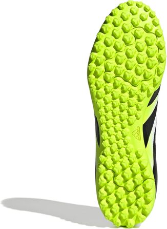 Футбольні бутси adidas Predator Club Turf для унісекс (46 2/3 EU, білий/чорний/лимонний)