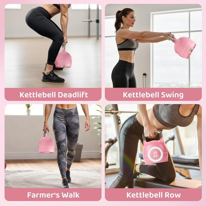 Регульована гриф-гантель 7-в-1 для домашнього спортзалу Kettlebell - набір гантелей для фітнесу вдома