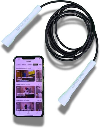 Стрибкове канат Elevate Speed Rope MAX - професійний, 5 мм, 3 м, з міцного PVC та нейлону, чорний