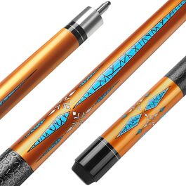 Більярдний кий 18/19/20/21 oz, 58' - професійний кий для більярдного столу, 13mm наконечник, для гри 8/9 куль (Золотий 18oz)