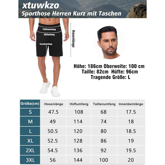 Шорти спортивні чоловічі літні швидка сушка. Короткі шорти для бігу, залу, баскетболу, джогінгу з кишенями. Чорний/Чорний/Темно-сірий/Морська хвиля/Світло-сірий