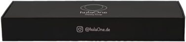 Преміум хулахуп hulaOne Classy Hoop 1,2 кг для фітнесу та схуднення, чорний, для дорослих