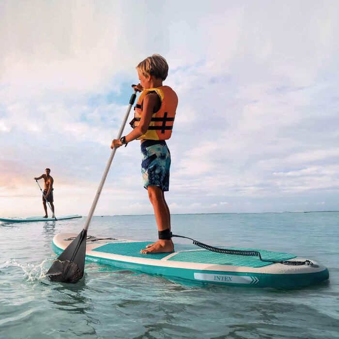 Надувний SUP Intex Aqua Quest 240 для юних плавців, 244 x 76 x 13 см, 68241NP