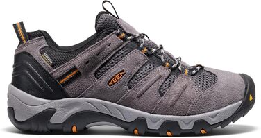 Чоловічі трекінгові черевики KEEN Headout Low Waterproof - сіро-помаранчеві (46 EU)