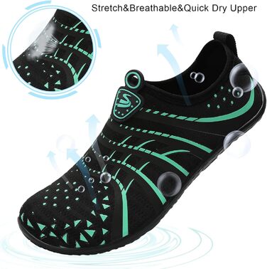 Водні шкарпетки Spesoul для жінок та чоловіків: дихаючі, швидковисихаючі, м'які, для хайкінгу, плавання, пляжу, серфінгу, йоги, спорту, 42/44.5 EU, блакитний