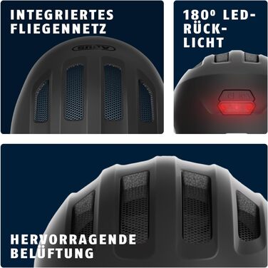 Дитячий велосипедний шолом ABUS Smiley 3.0 ACE LED з підсвіткою
