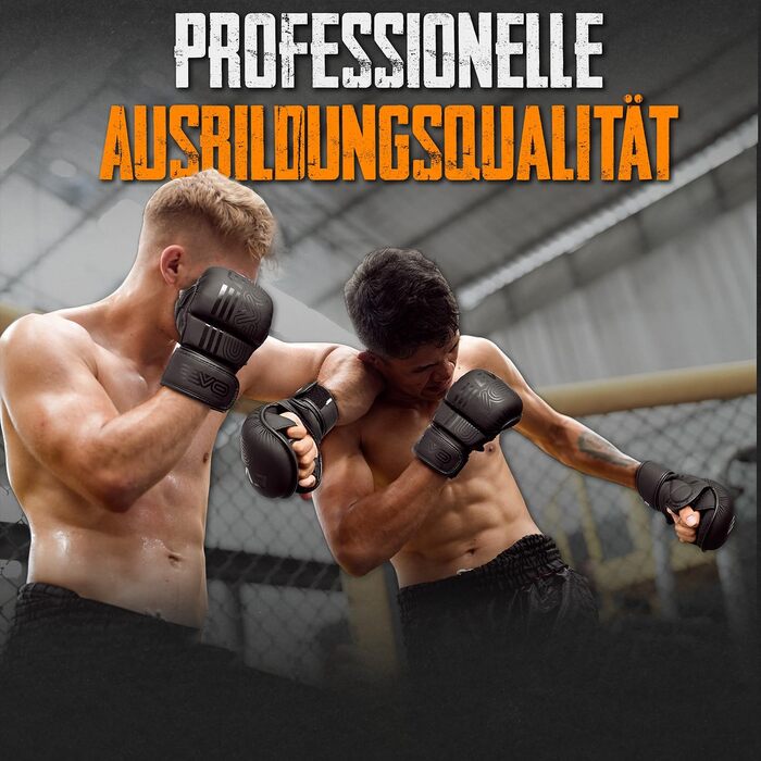 Рукавички для боксу та єдиноборств EVO Fitness M (шкіра) - MMA, Karate, Taekwondo, Muay Thai, Sparring, Kickboxing