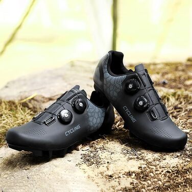 Велосипедні шкарпетки для чоловіків та жінок, MTB та шосейні, дихаючі, з антиковзким покриттям (Чорний, 43 EU)