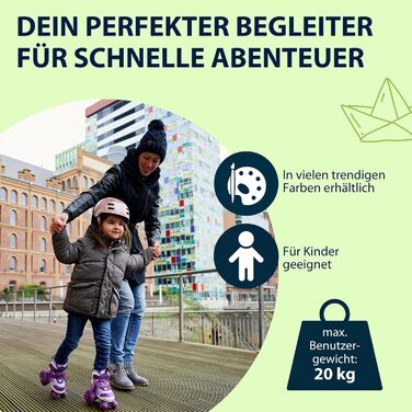 Дитячі ролики Hudora My First Quad - розміри та кольори, для дітей до 20 кг, регульовані, безпечні, з великими колесами (26-29)