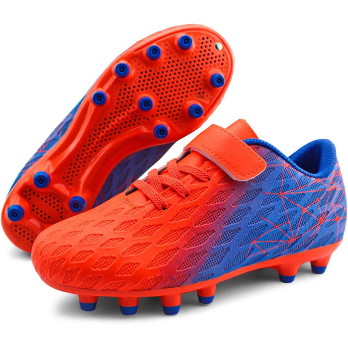Дитячі футбольні бутси JABASIC Firm Ground для хлопчиків та дівчаток, 31 EU, помаранчеві
