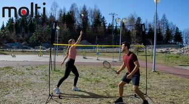 Мережа спортивна багатофункціональна 3м (бадмінтон, волейбол, теніс) портативна, регульована висота, для саду, парку, приміщення