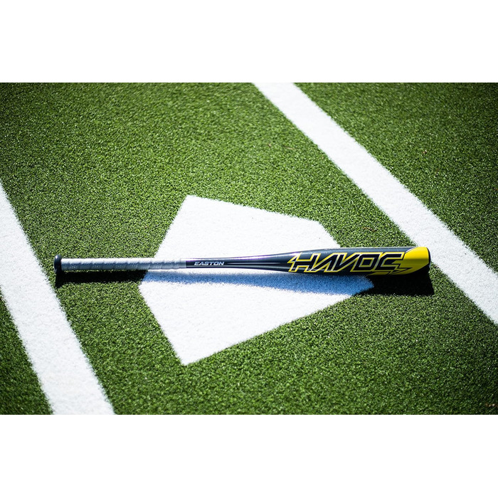 Дитяча бейсбольна бита Easton Havoc MLB, 29''/19oz, алюмінієва, сірий/помаранчевий, сертифікат USA, 2 ¼ дюйма