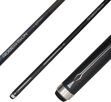 Robertson Carbon Break & Jump Queue HiPower, Profi Anstoß Cue 2-TLG. для максимальної потужності та точності в пулу (13 мм)