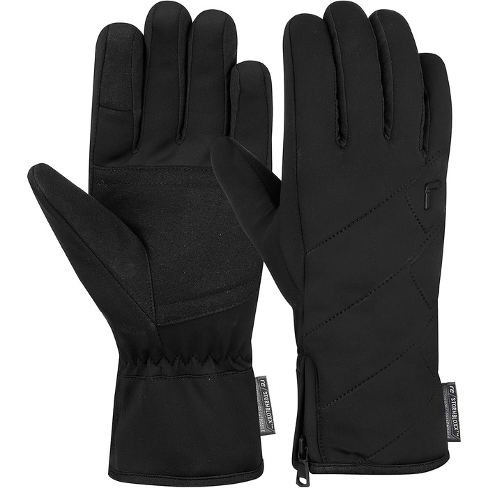 Жіночі рукавички Reusch Loredana Stormbloxx Touch-tec, теплі, водонепроникні, дихаючі, чорні, розмір 7