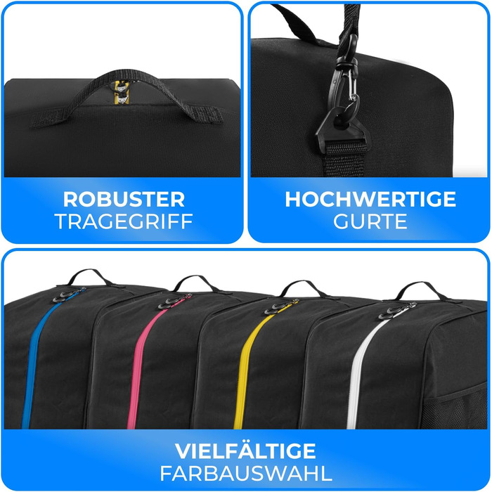 Чохол для лижних черевиків STYNGARD Cortina (38 л) - сумка для лижних черевиків з аксесуарами (чорний-жовтий)