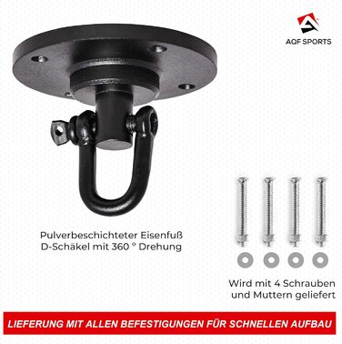 Набір для боксу AQF Boxen: боксерський мішок, боксерська груша, рукавички, чорний/білий