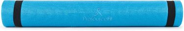 Йога мат ProsourceFit: класична, 183 см, 3 мм, з антиковзким покриттям для йоги, пілатесу та тренувань (Aqua)