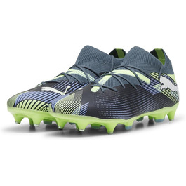 Футбольні бутси PUMA Future 7 Match Mxsg, 46 EU, сірий/білий/яблучно-зелений
