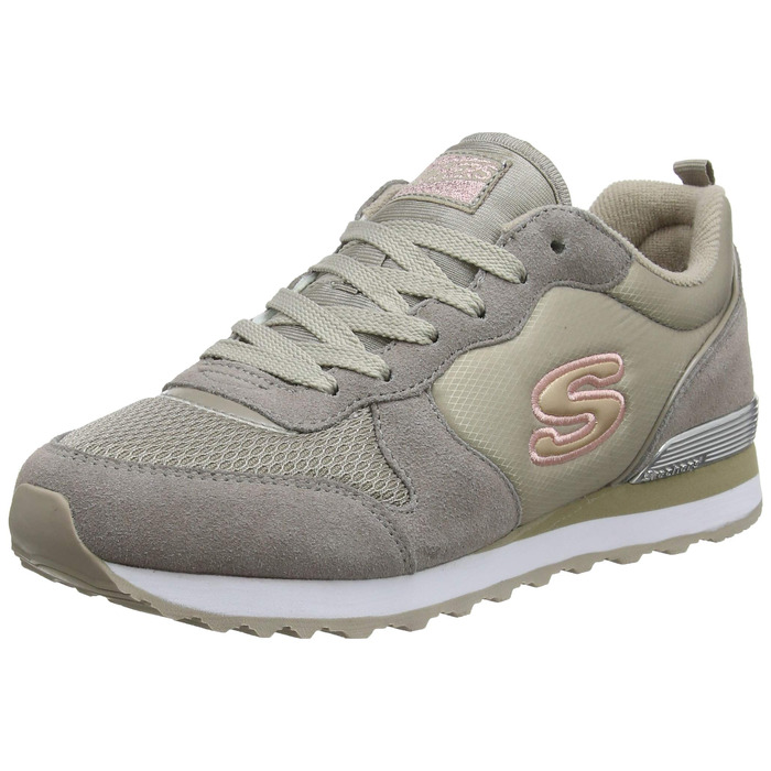 Кросівки Skechers OG 85-Goldn Gurl Natural Suede Mesh Nylon Coral Trim, розмір 42 EU