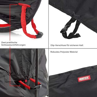 Водонепроникний чохол для велосипеда BARTSTR XL, 210x125x75 см - захист від негоди, міцний матеріал