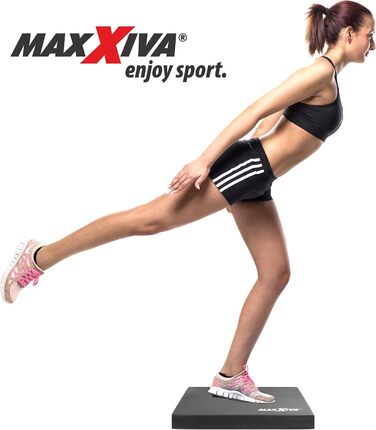 Балансувальний килимок MAXXIVA 50x40x6 см, чорний – для фітнесу, йоги, пілатесу, фізіотерапії