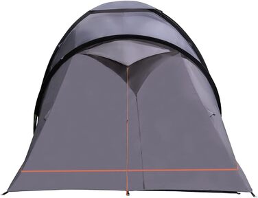 Намет Portal Outdoors Beta 6: Сірий, 2-кімнатний, просторий, з сумкою для зберігання - для кемпінгу та відпочинку на природі