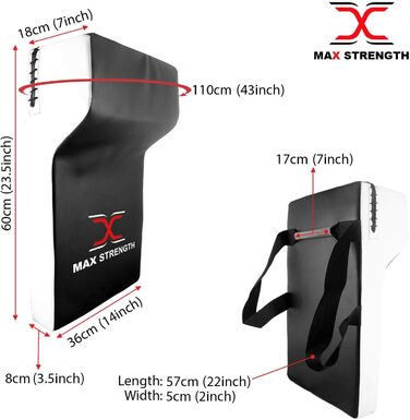 Захисний щит для регбі Max Strength, професійний, міцний, з високощільної піни, для тренувань
