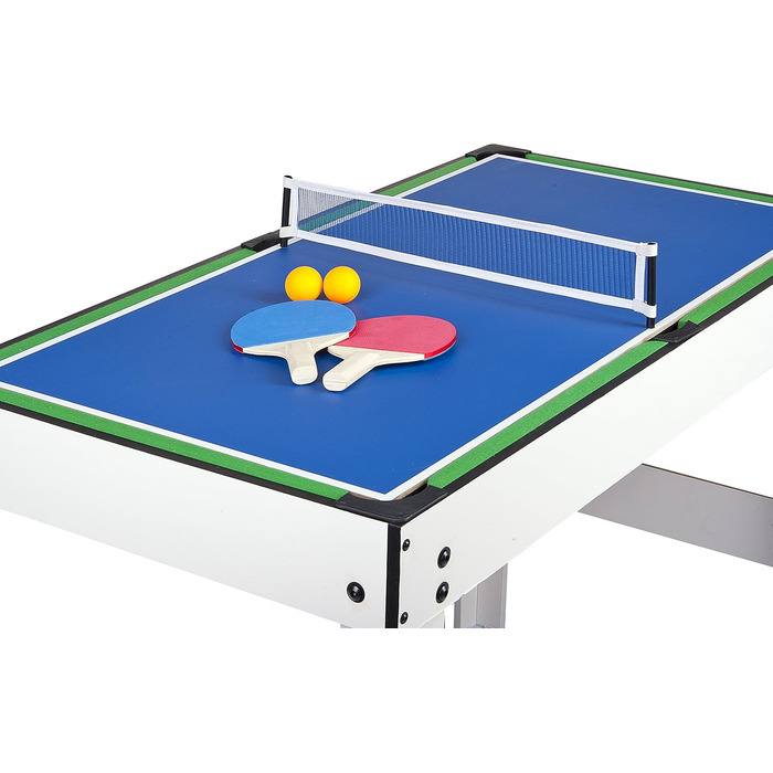 Leomark Multigame дерев'яний ігровий стіл 4в1 - пінг-понг, більярд, хокей, футбол. З аксесуарами, від 8 років