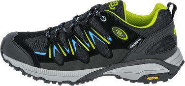 Черевики для хайкінгу Brütting для жінок, 43 EU, чорний, блакитний, лимонний