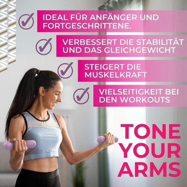 Гантелі Swiss Activa+ для жінок, набір 2 шт по 1,4 кг, силікон та чисте залізо, універсальні гантелі для фітнесу і зміцнення рук