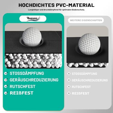 Складаний захисний килимок під тренажер (120x80 / 200x90 см) — протиковзний мат для бігової доріжки, еліптичного та велотренажера, товщина 6 мм, амортизаційний килим для йоги