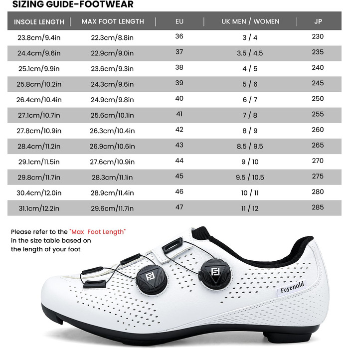 Велотуфлі для чоловіків та жінок, сумісні з SPD-SL/Look KEO, з кріпленнями, розмір 43 EU, білі