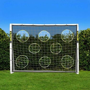 Ворота для футболу FORZA 2,4 x 1,8 м – міцні, для будь-якої погоди, з опцією цільової сітки та сумкою для перенесення