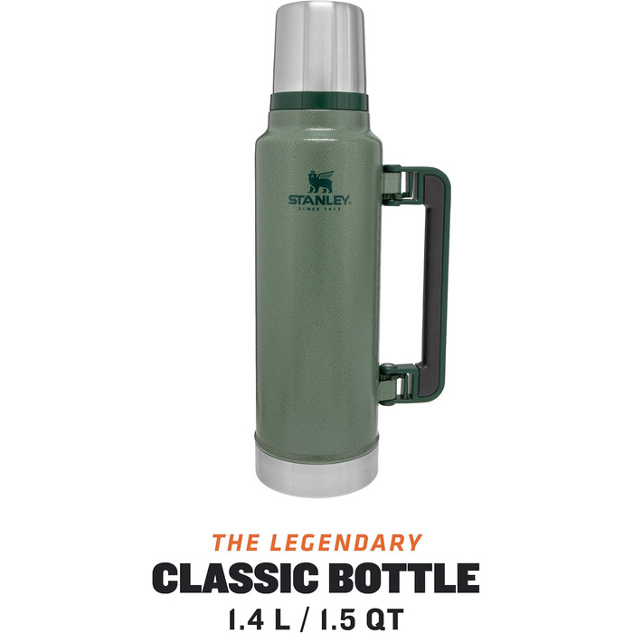 Термос Stanley Classic Legendary, нержавіюча сталь, тримає тепло/холод 15-48 годин, BPA-free, можна мити в посудомийній машині